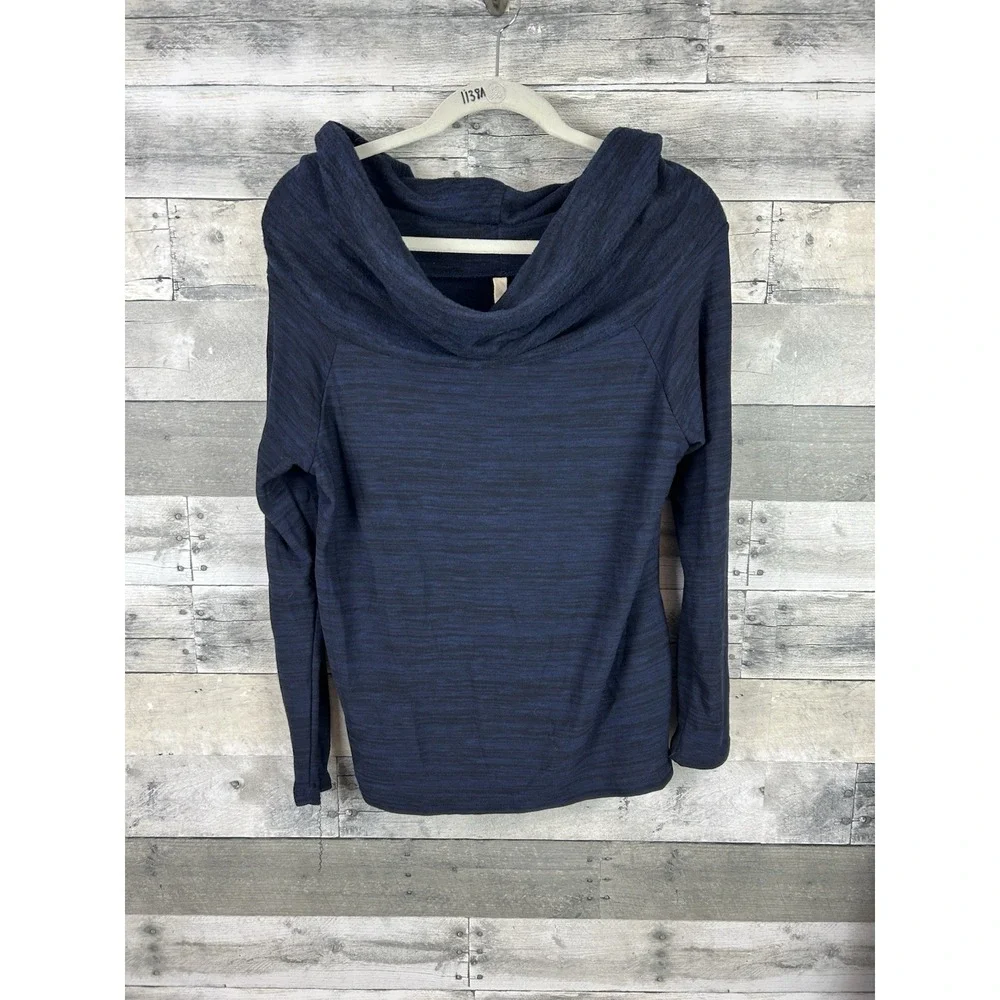 Elan Women's Medium Blue Cowl Neck Light Sweater